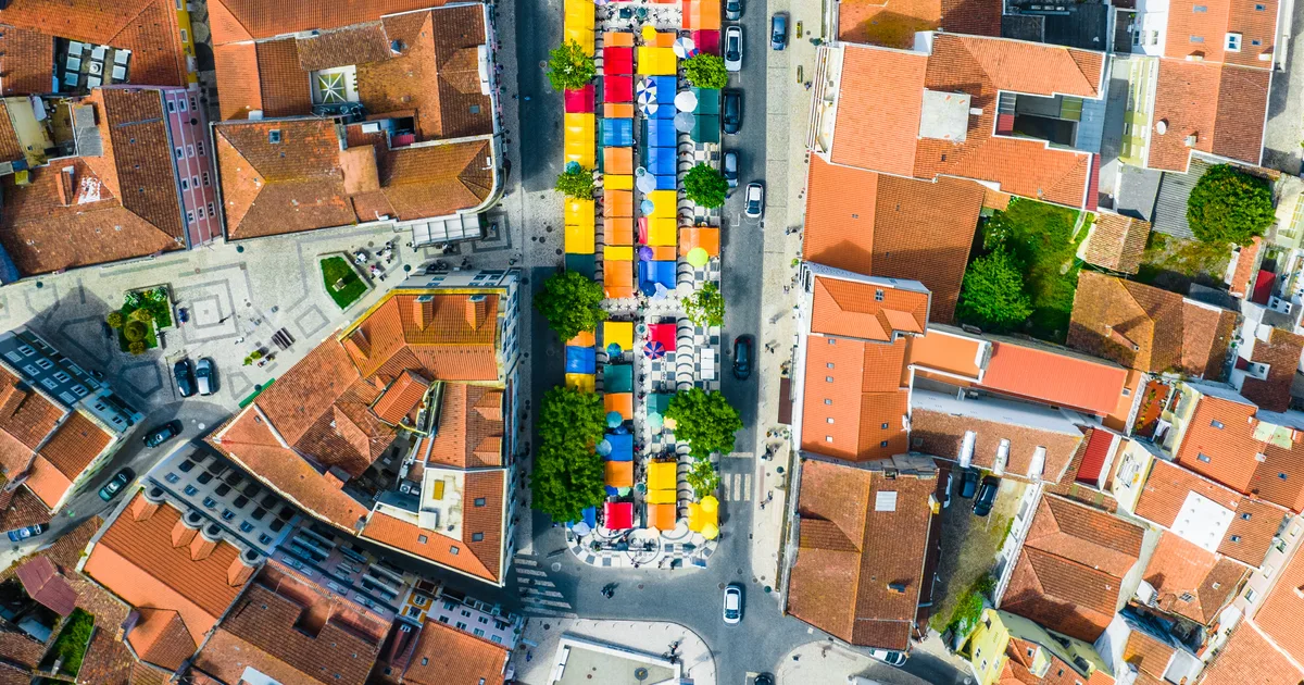 Caldas da Rainha - vista aérea